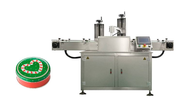 Automatic cookies jar can tape sealing machine